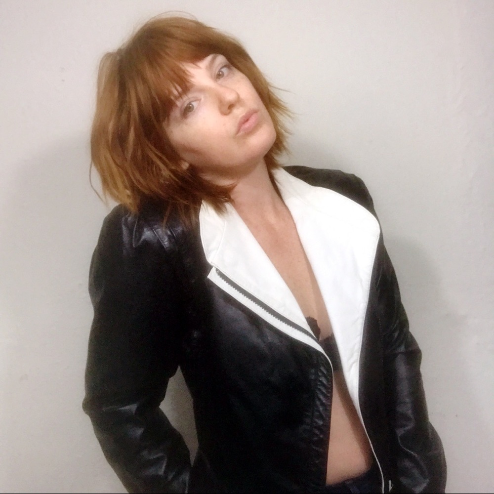 Vintage | Leather Jacket in Black and White